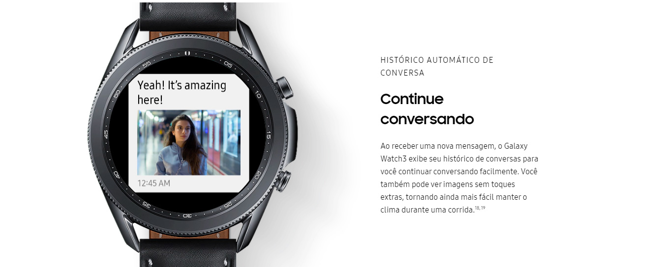 Smartwatch Samsung Galaxy Watch3 45mm LTE Preto